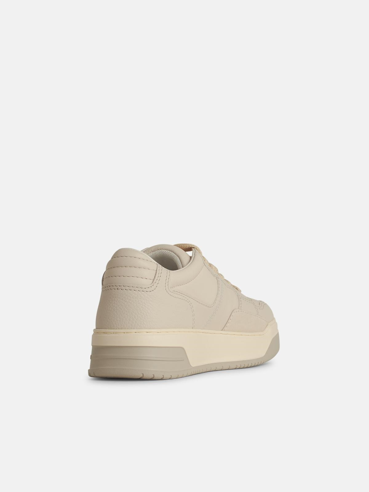'H667' WHITE LEATHER SNEAKERS - 3