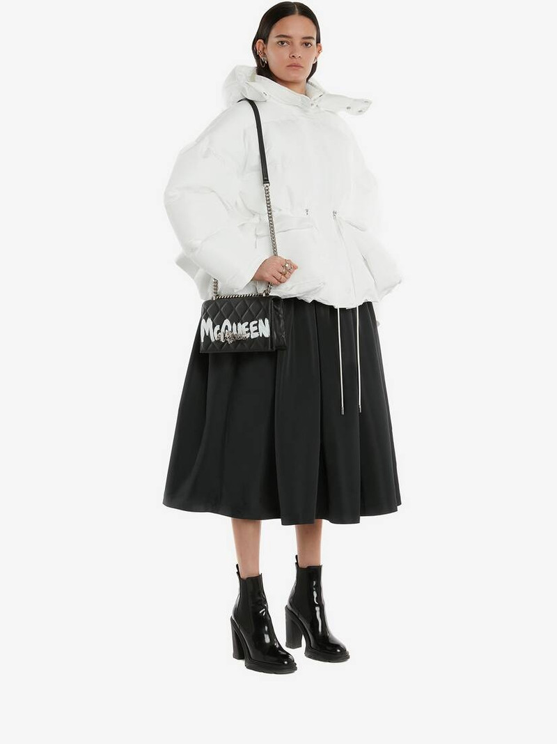 Alexander McQueen Women's Jewelled Satchel in Black/white outlook