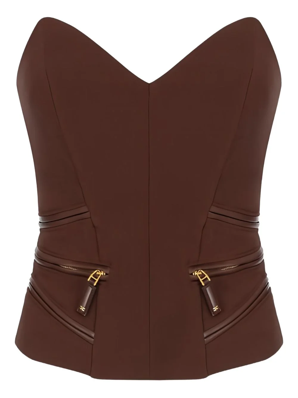 zip bustier top - 1