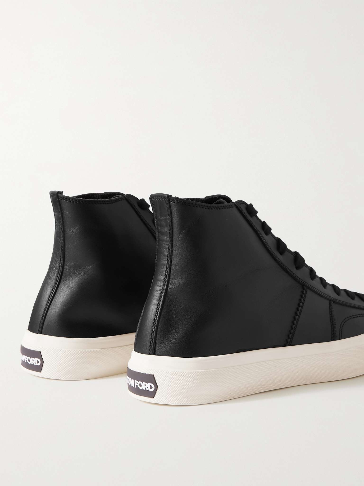 Cambridge Leather High-Top Sneakers - 5