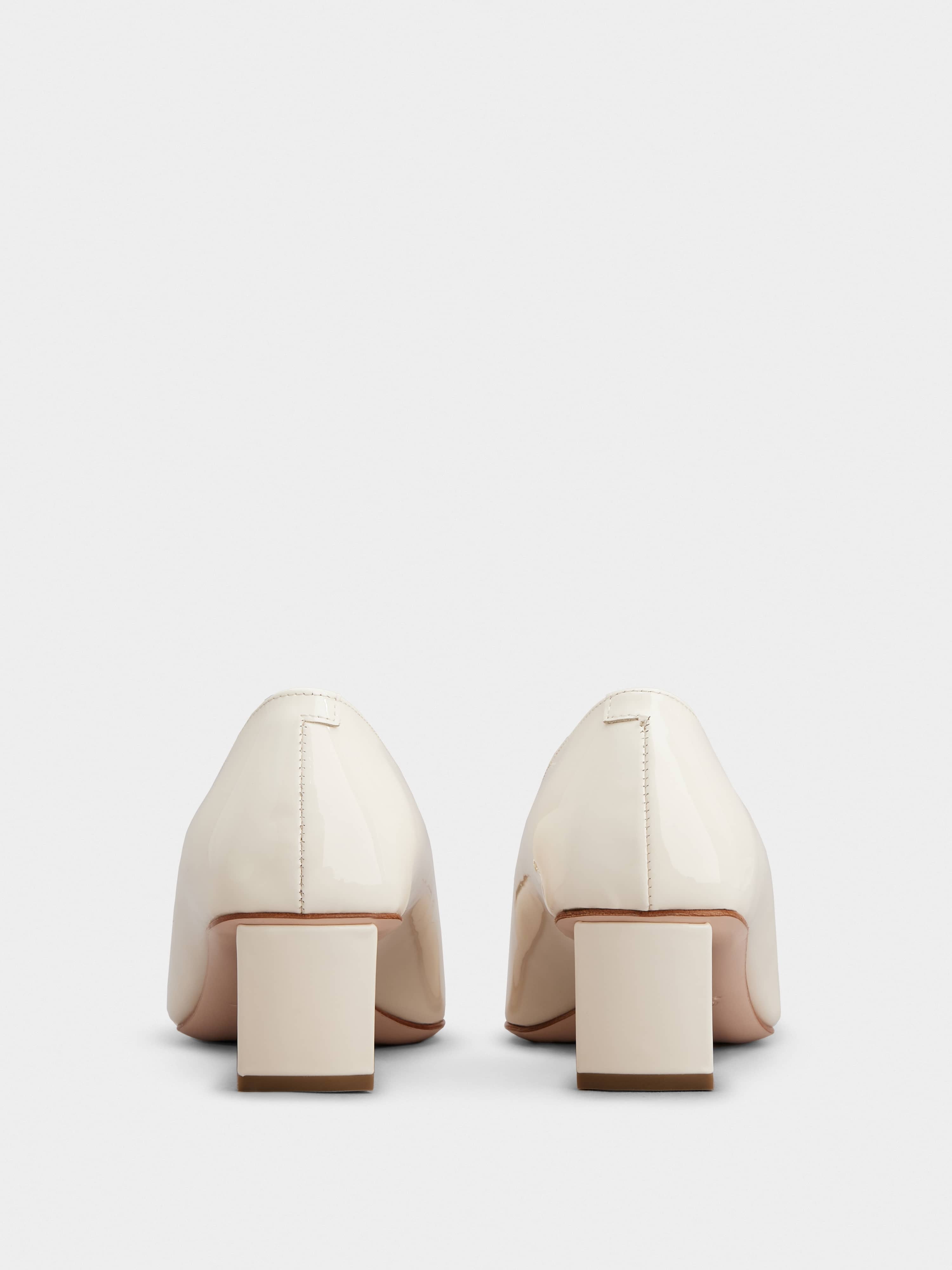 Belle Vivier Metal Buckle Pumps in Patent Leather - 5
