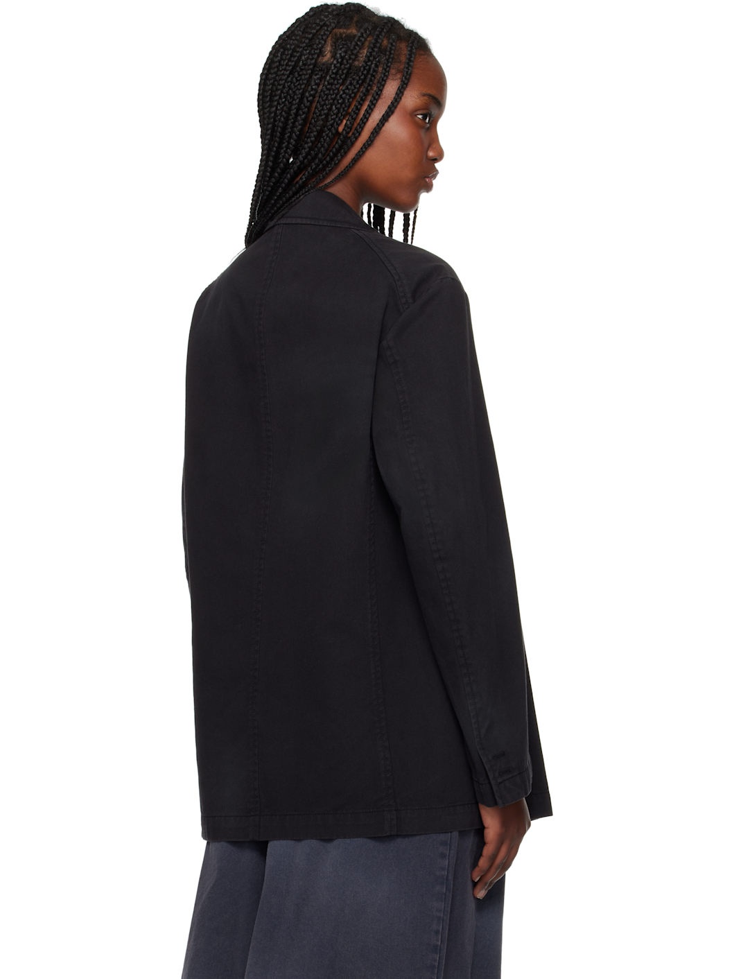Black Washed Blazer - 3