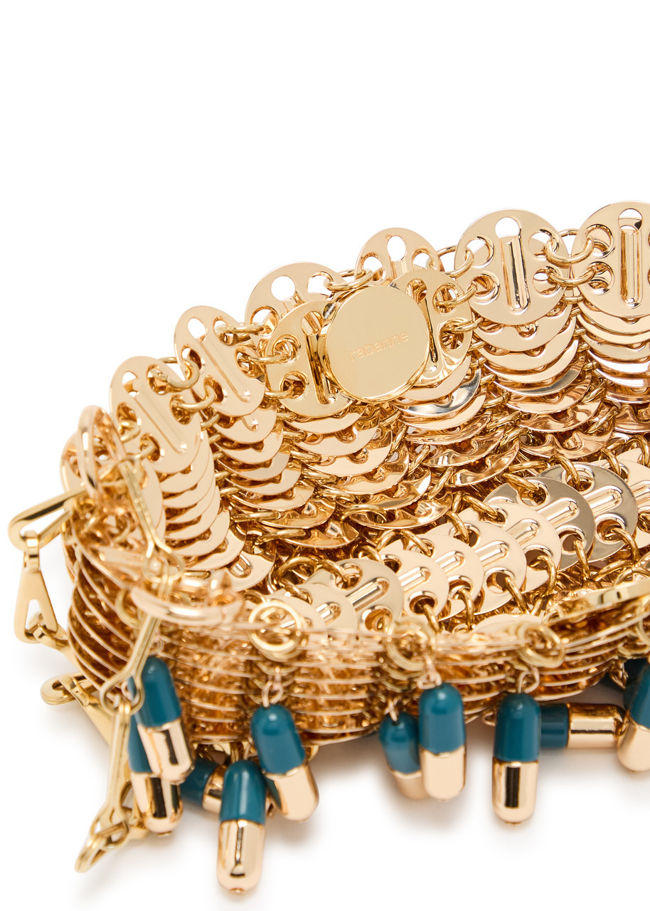 Rabanne 1969 Nano Pill Embellished Disc Shoulder bag - 4