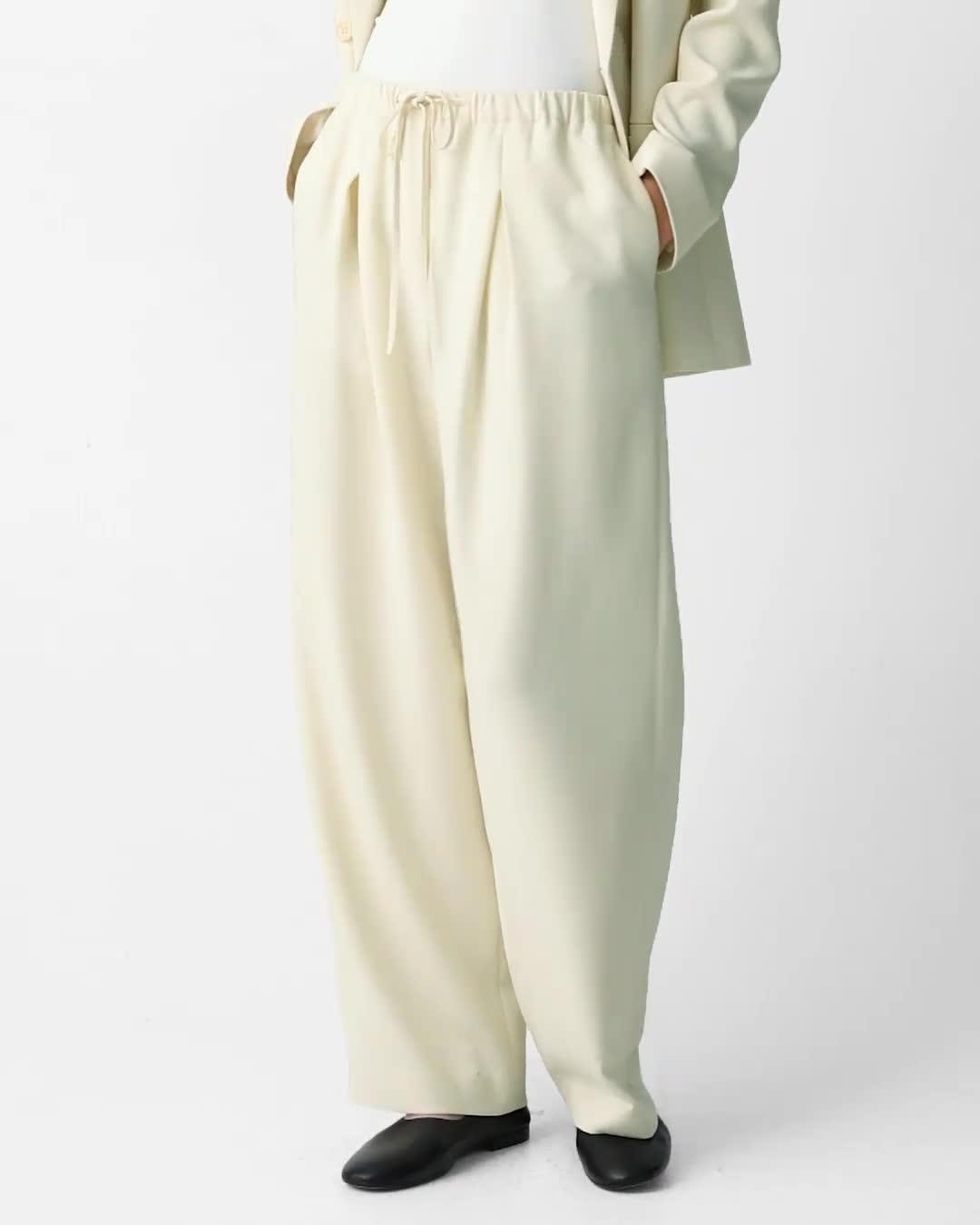 Pleated Pull-On Pant in Admiral Crepe - 7