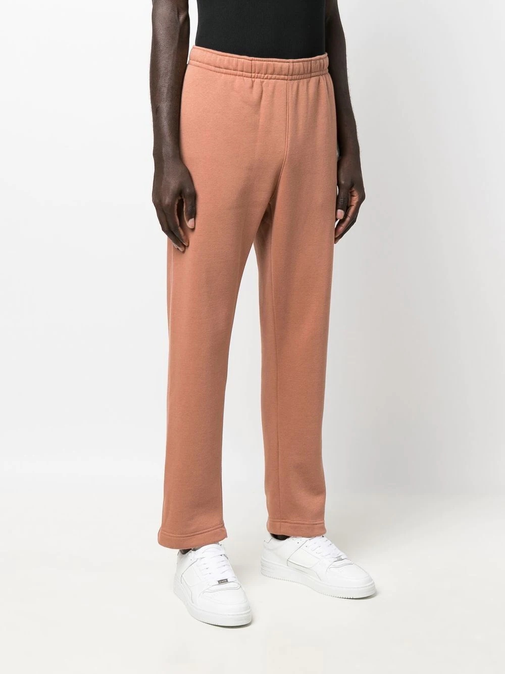 Swoosh-motif slip-on track pants - 3