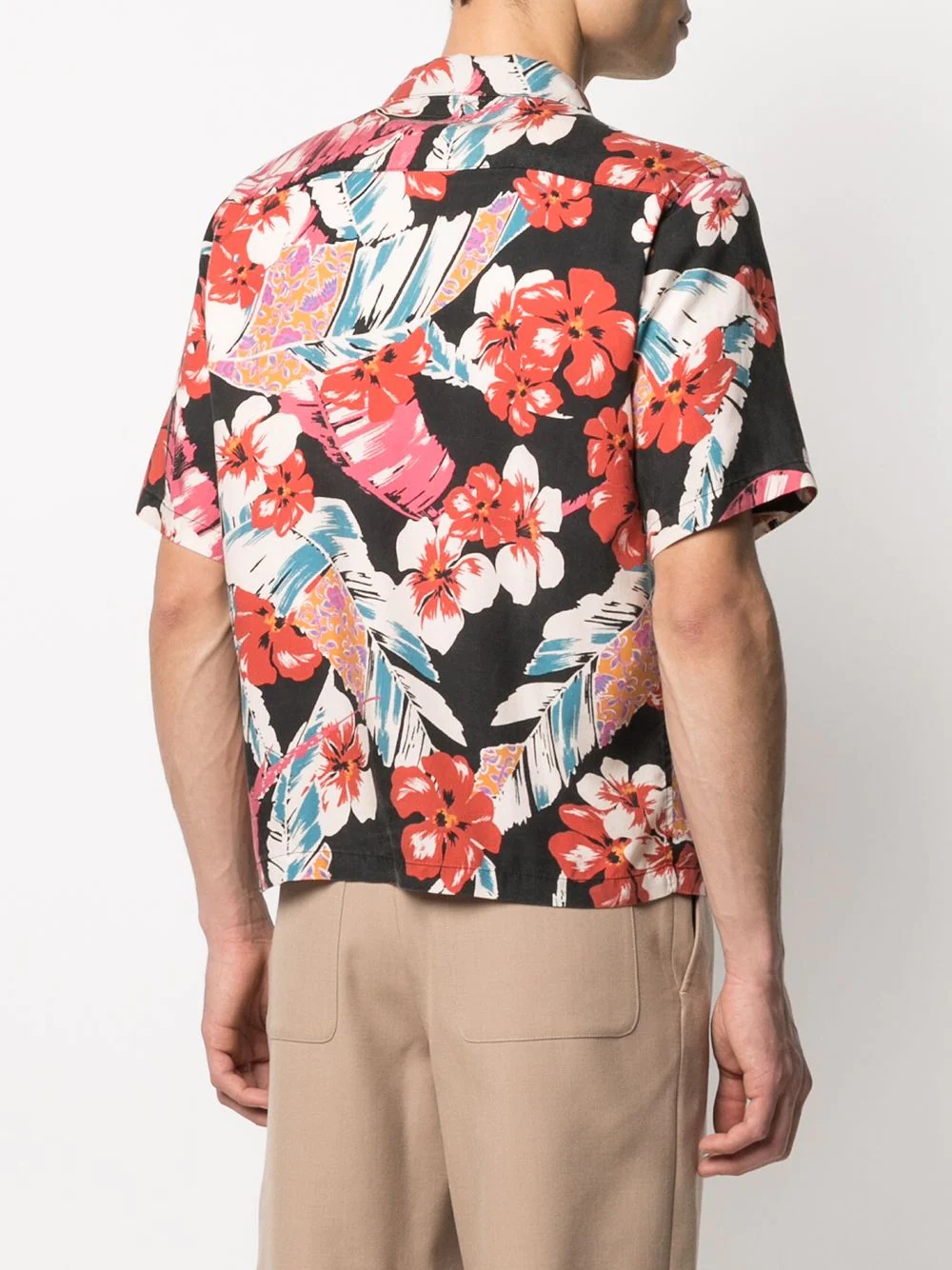 Hawaiian print short-sleeve shirt - 4