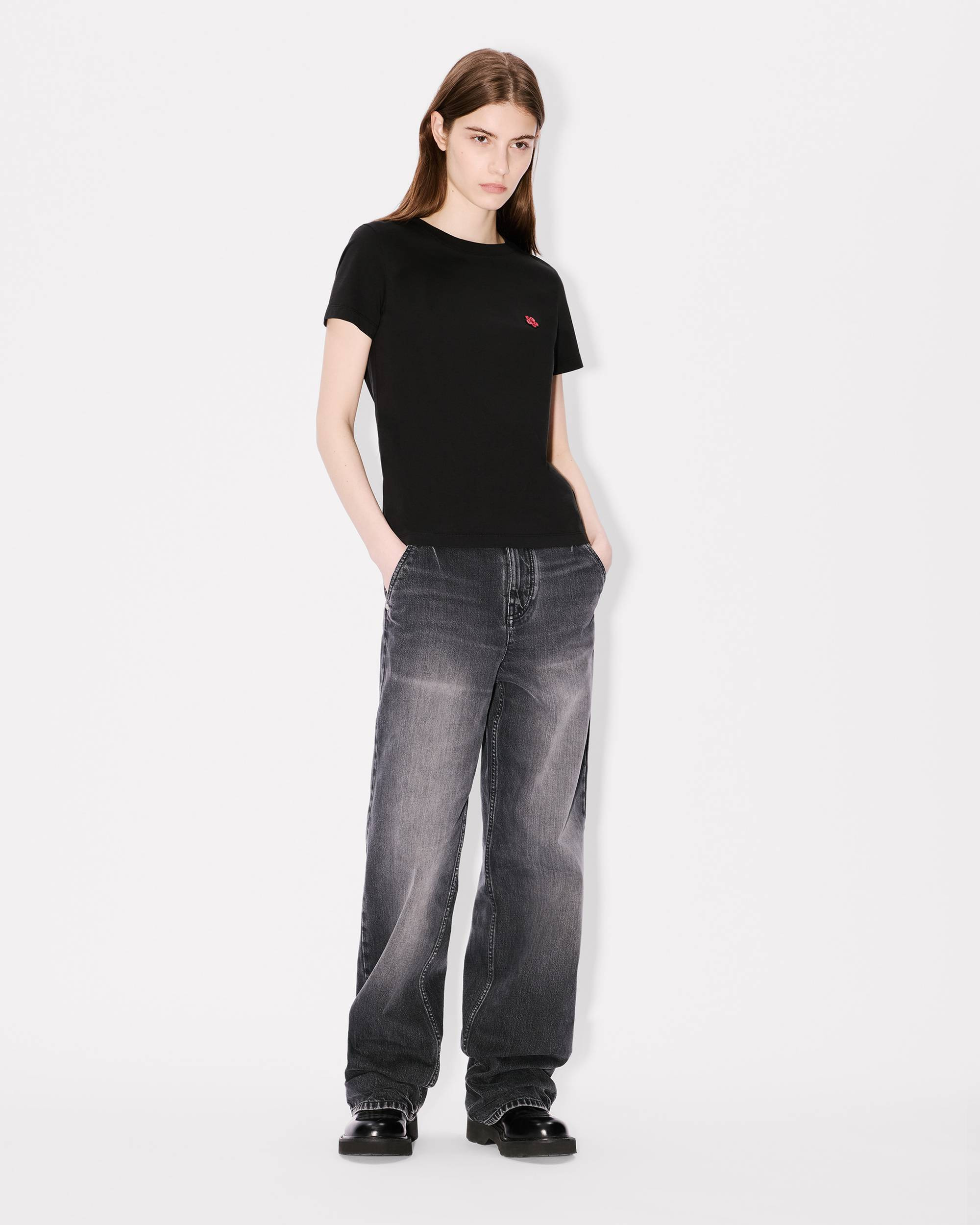 'Boke Flower' embroidered T-shirt in cotton - 5