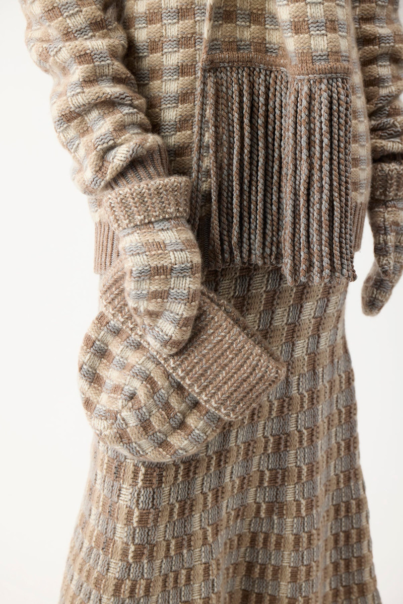 GABRIELA HEARST Kaja Hat in Multicolor Cashmere outlook