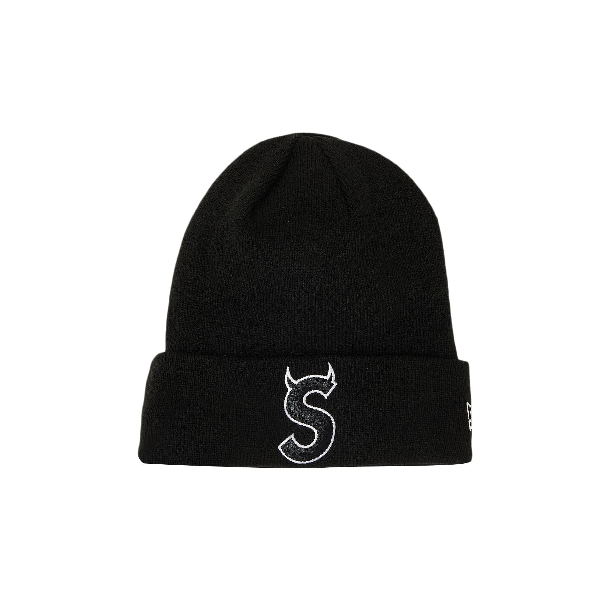 Supreme x New Era S Logo Beanie 'Black' - 1