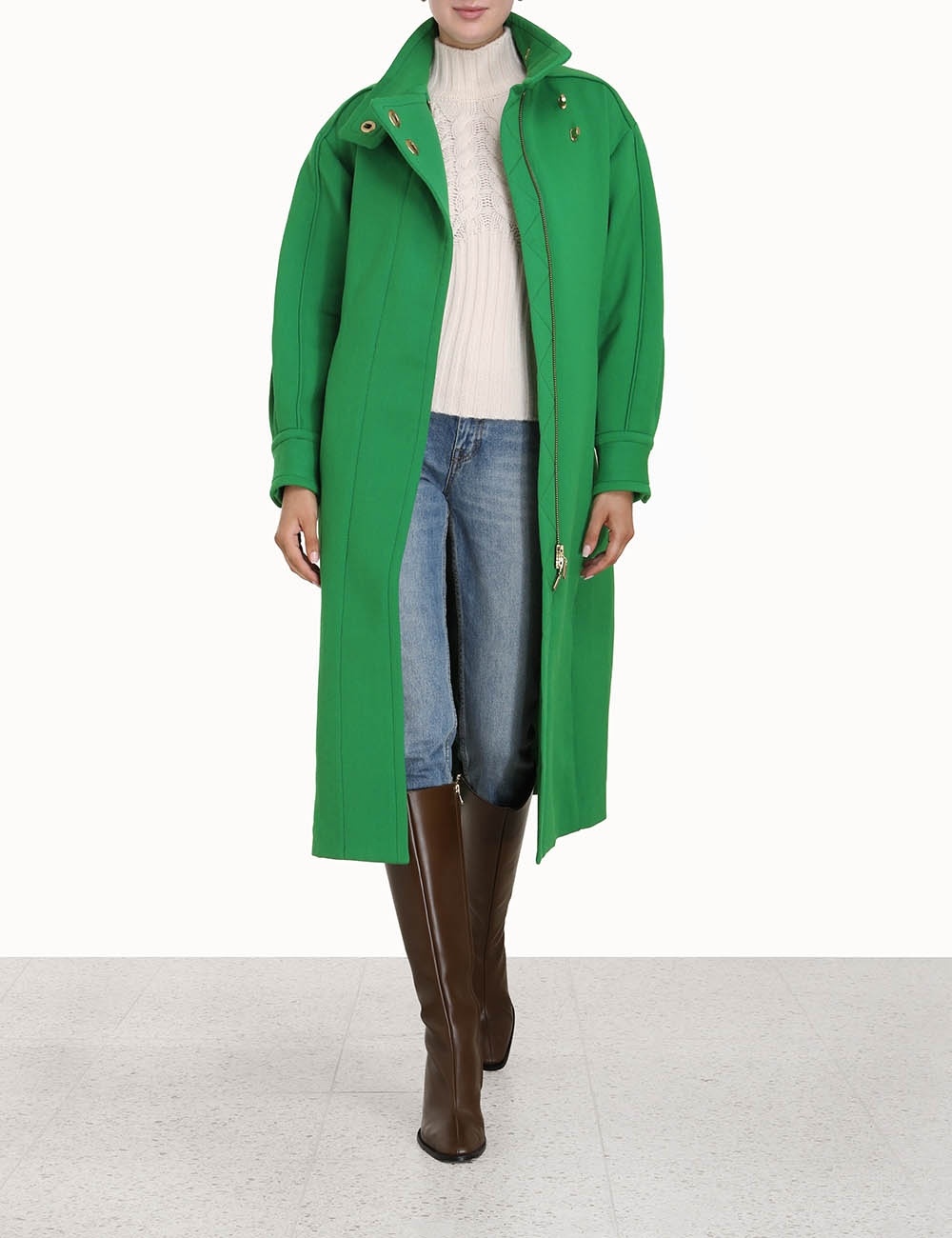 CELESTIAL FUNNEL NECK COAT - 7