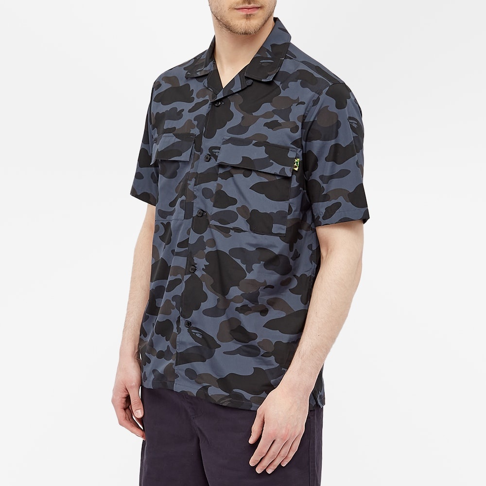 A Bathing Ape Mr Camo Open Collar Shirt - 4