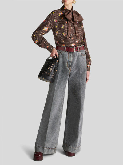 Etro WIDE LEG JEANS WITH PEGASO outlook