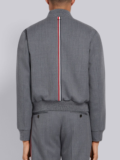 Thom Browne Rwb Stripe Ribbed Blouson Jacket outlook