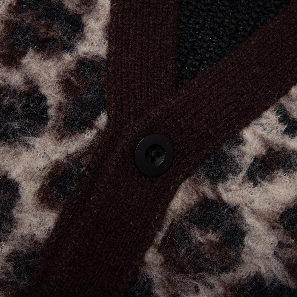 LEOPARD CARDIGAN - BROWN/BLACK - 3