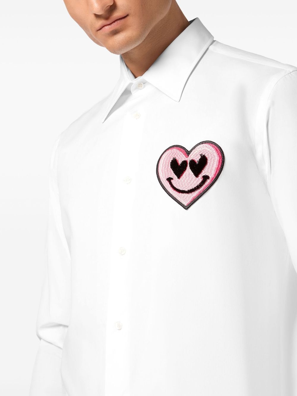 heart-patch shirt - 4