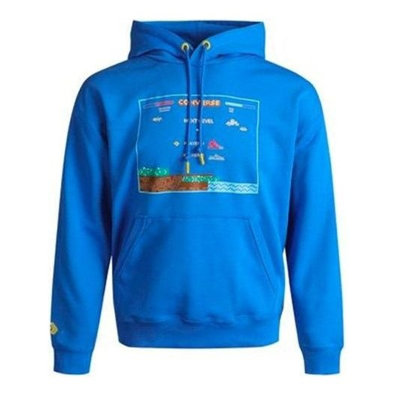 Converse Video Game Graphic Hoodie 'Blue' 10022413-A02 - 1