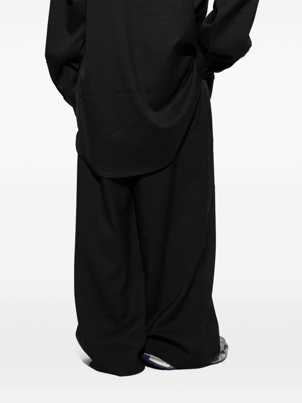 pleat-detail trousers - 4