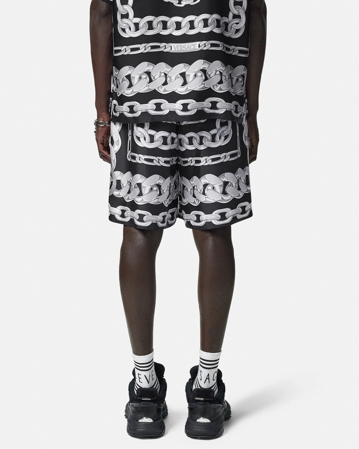 Medusa Chains Silk Shorts - 5
