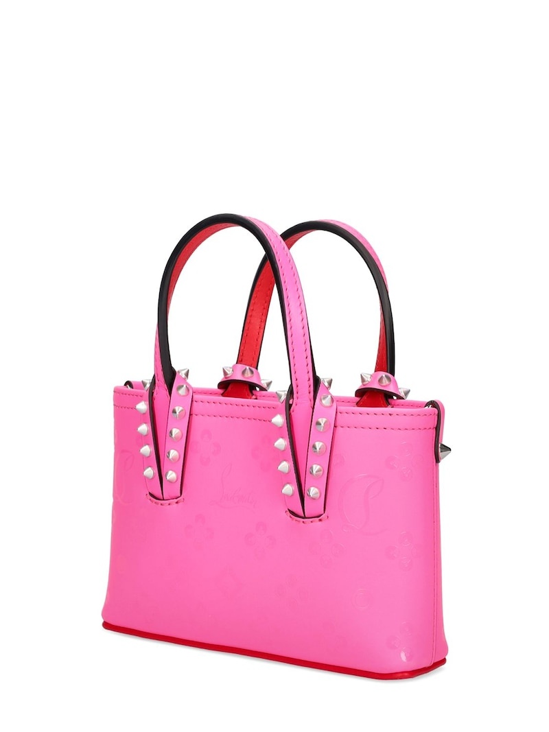 Nano Cabata leather top handle bag - 3