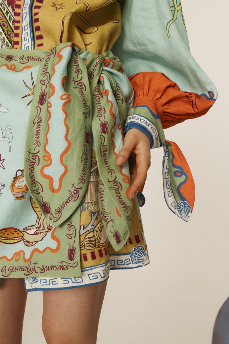 Surrealist Summer Mini Shirtdress 3