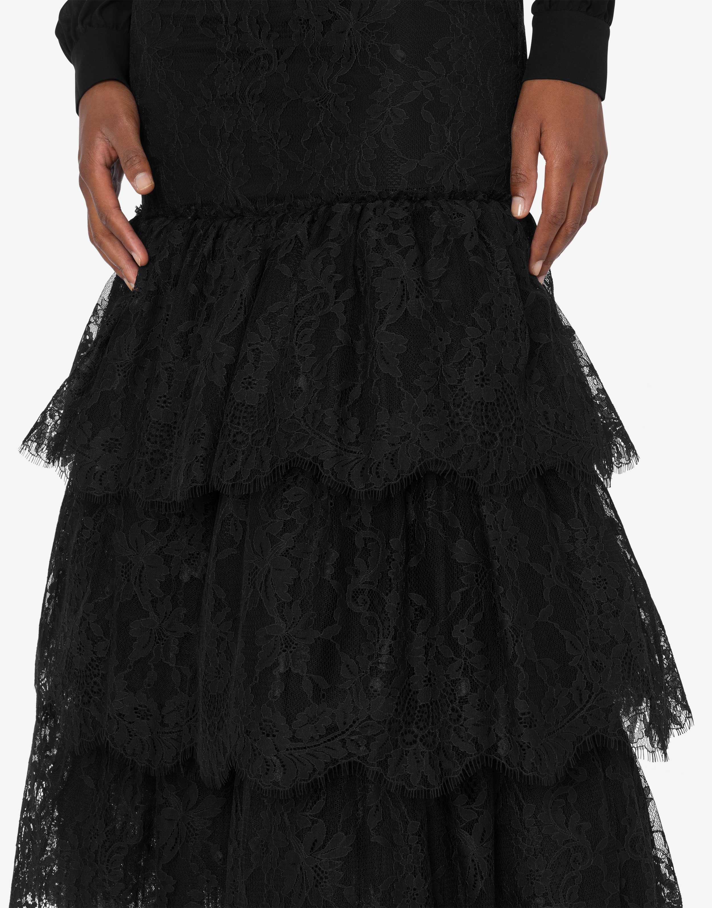 LACE SKIRT WITH RUFFLES - 4