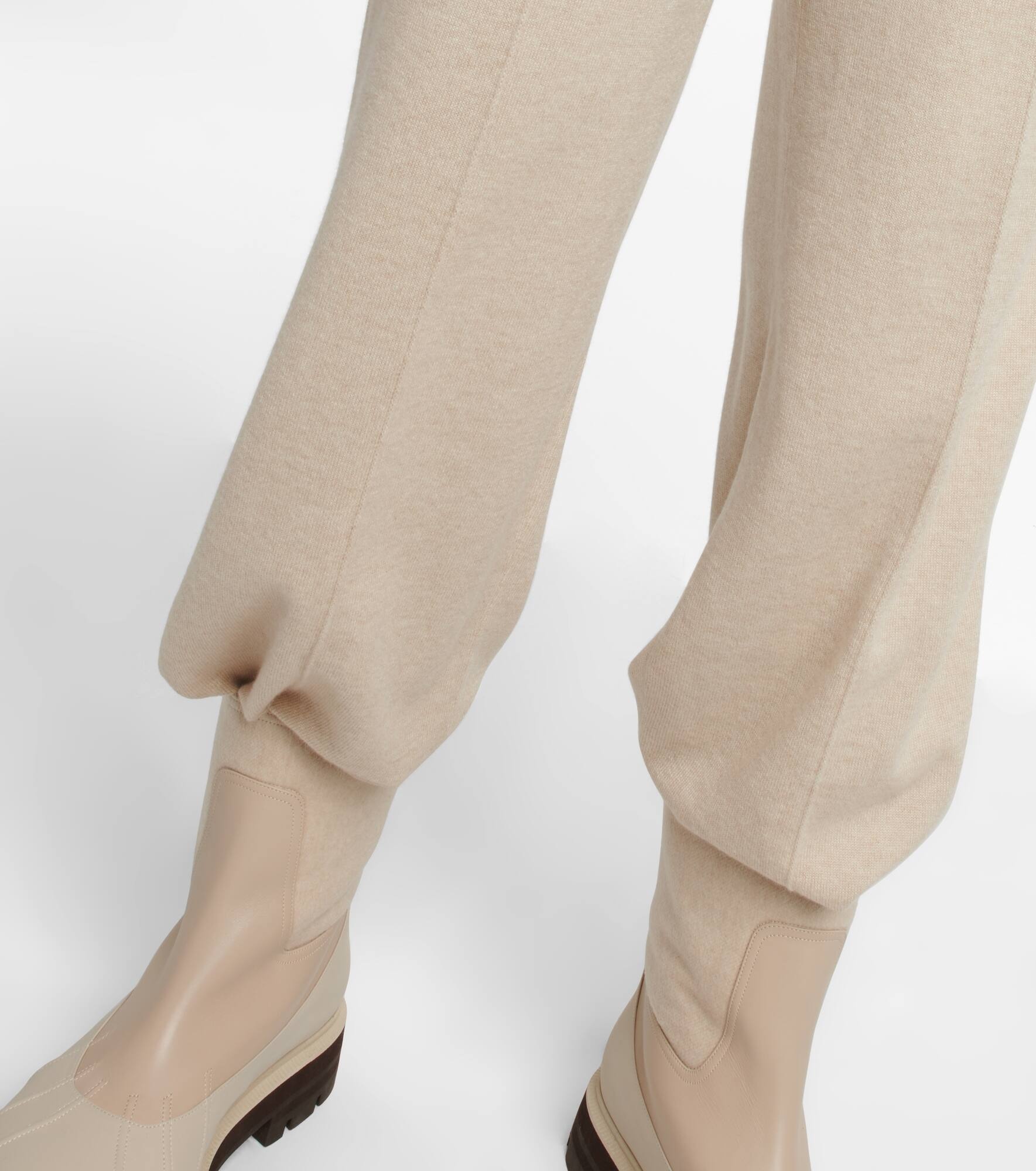 Cashmere straight pants - 5