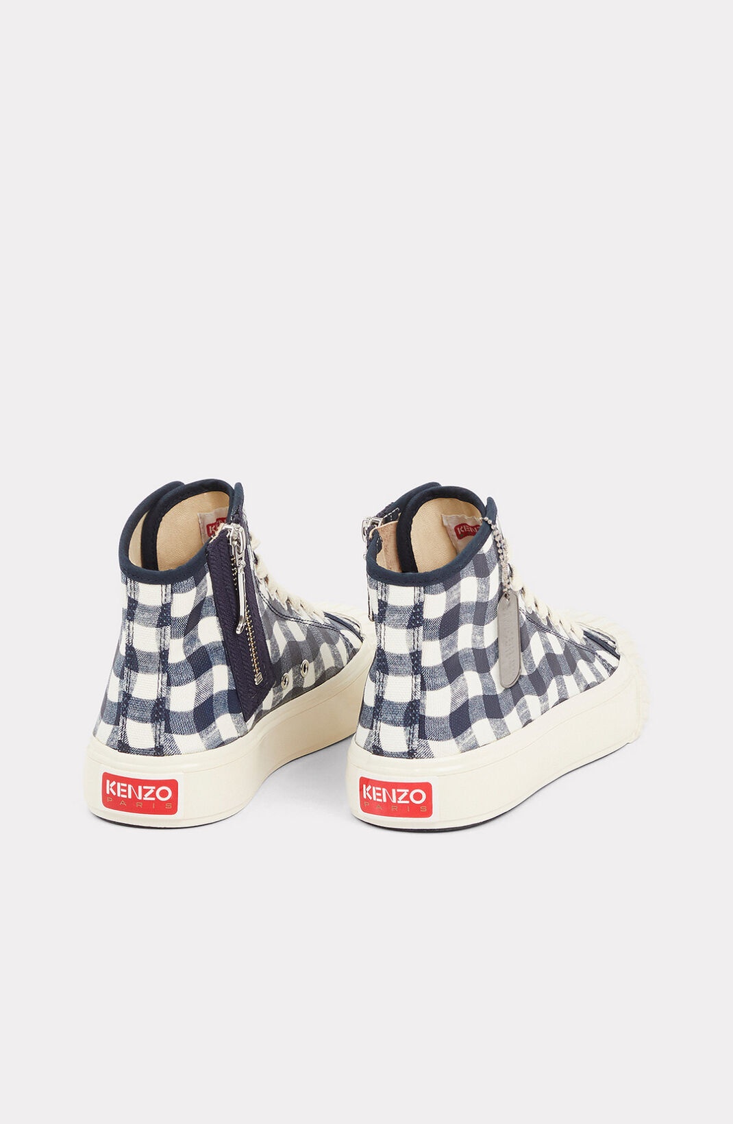 KENZOSCHOOL 'Wavy Vichy' high-top trainers - 2