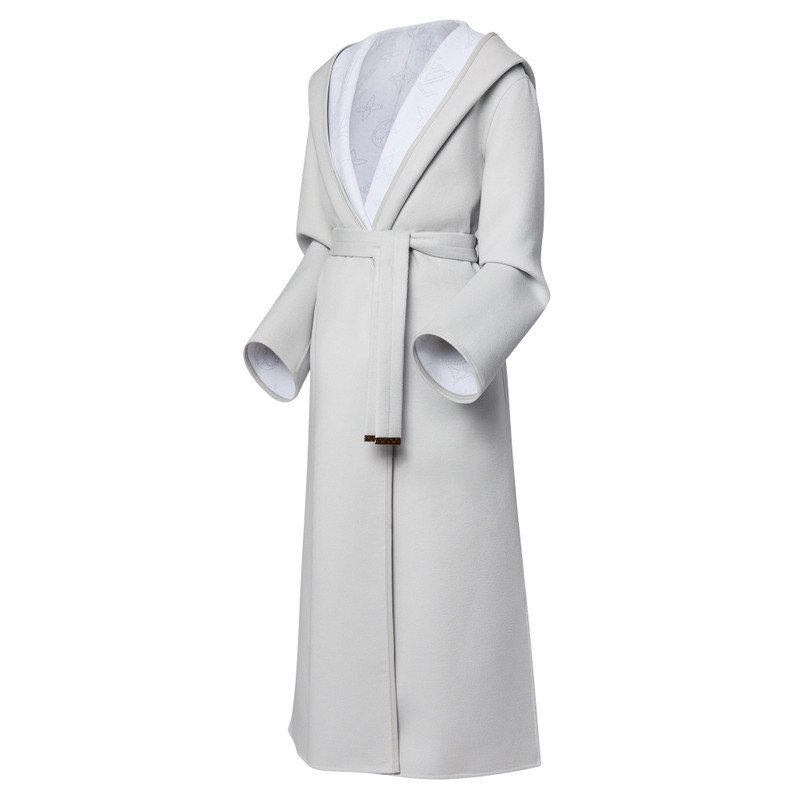 Louis Vuitton Reversible Signature Hooded Wrap Coat outlook