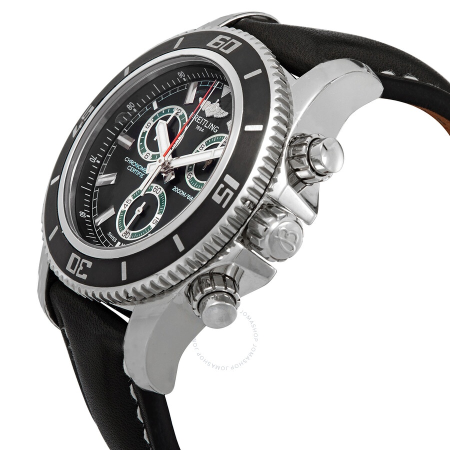 Breitling Superocean Chronograph Quartz Chronometer Black Dial Men's Watch A73310A8BB75 - 2