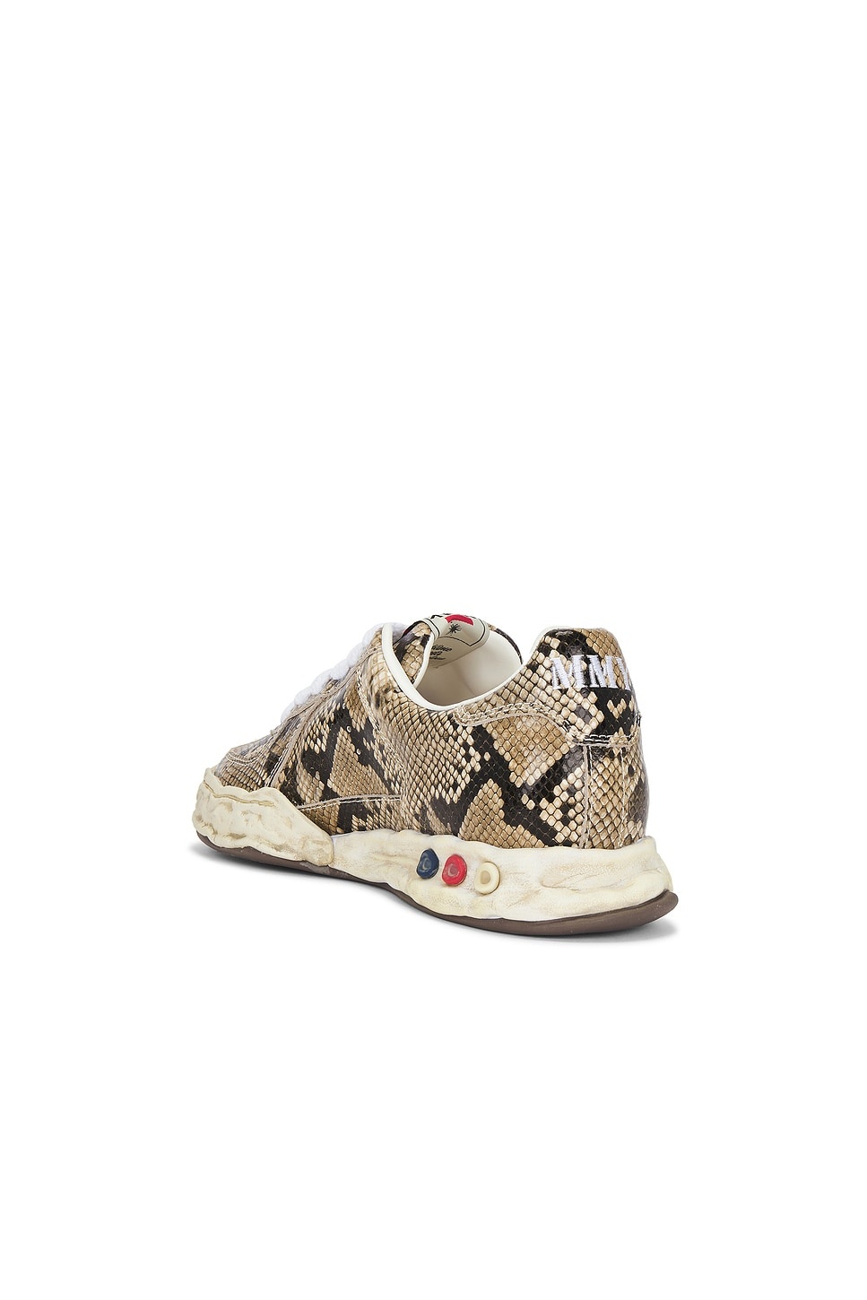 Herbie Original Sole Printed Python Leather Low-Top Sneaker - 3