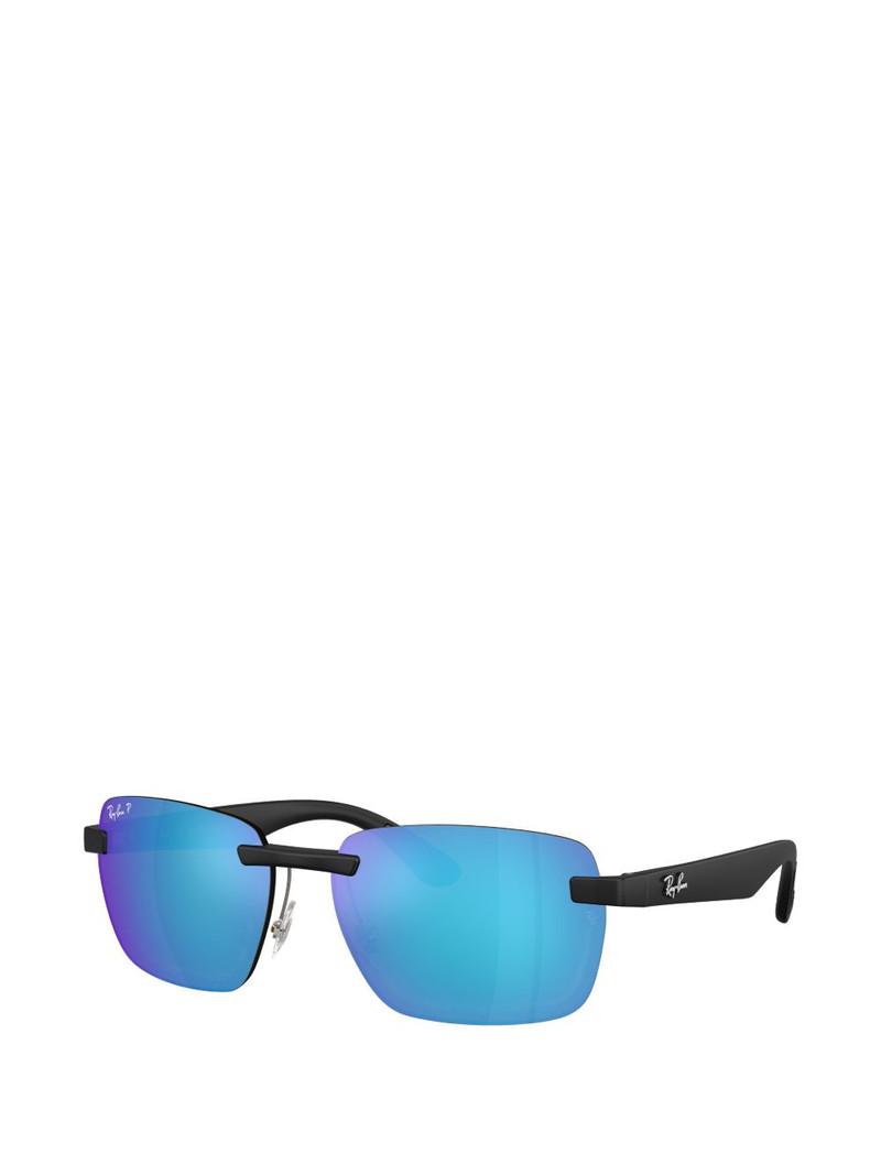 Ray-Ban rimless rectangle-frame sunglasses outlook