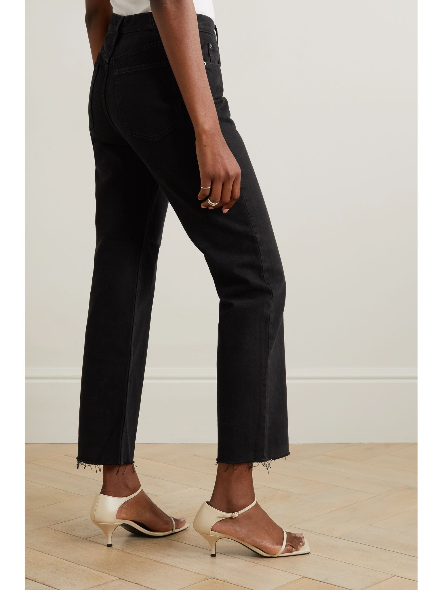 Classic Cut high-rise straight-leg organic jeans Black - 3