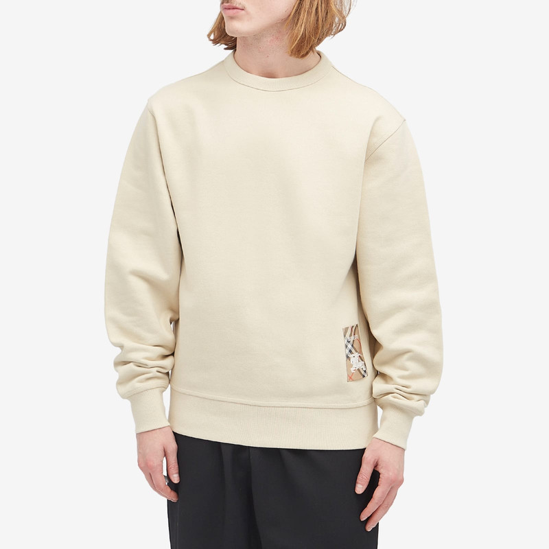 Burberry Burberry Check Label Sweatshirt outlook