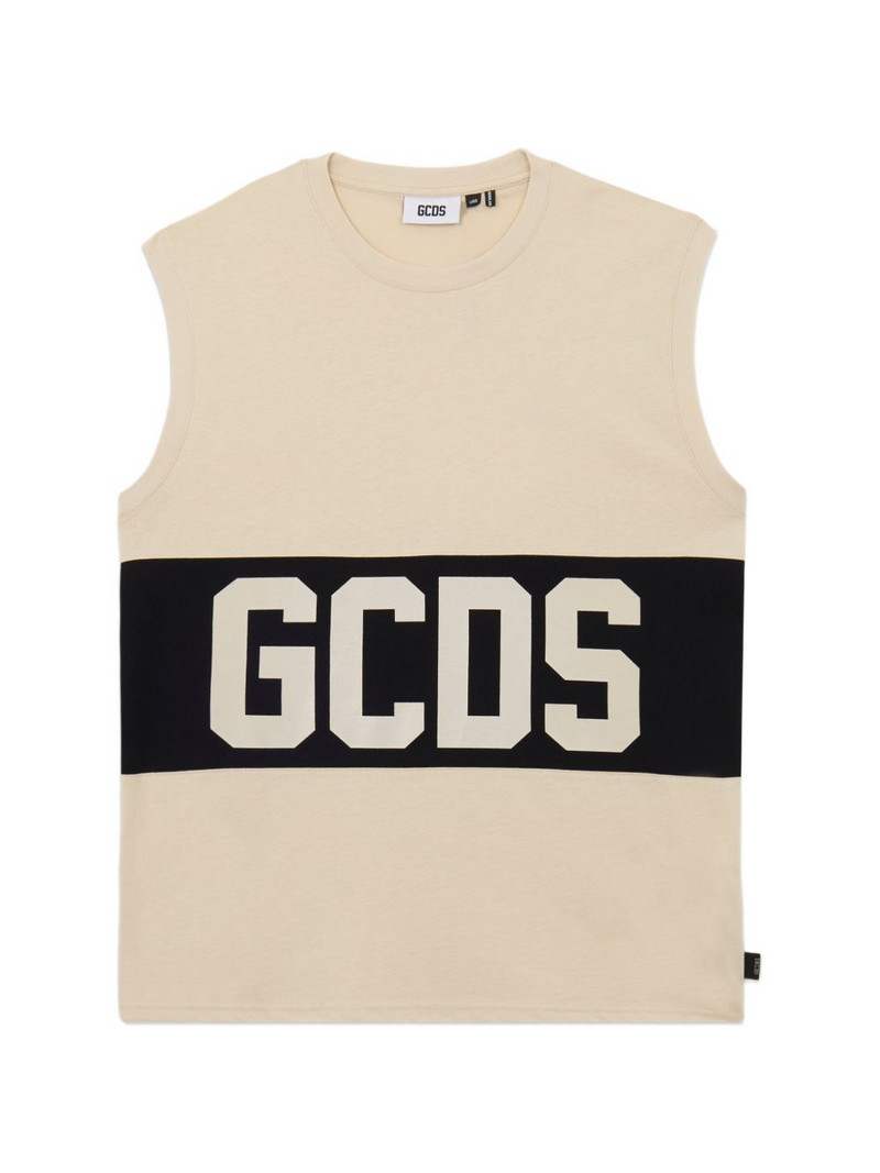 logo sleeveless T-shirt 1