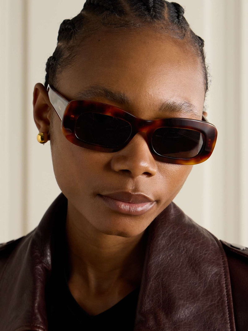 CELINE Square-frame tortoiseshell acetate sunglasses Tortoiseshell outlook