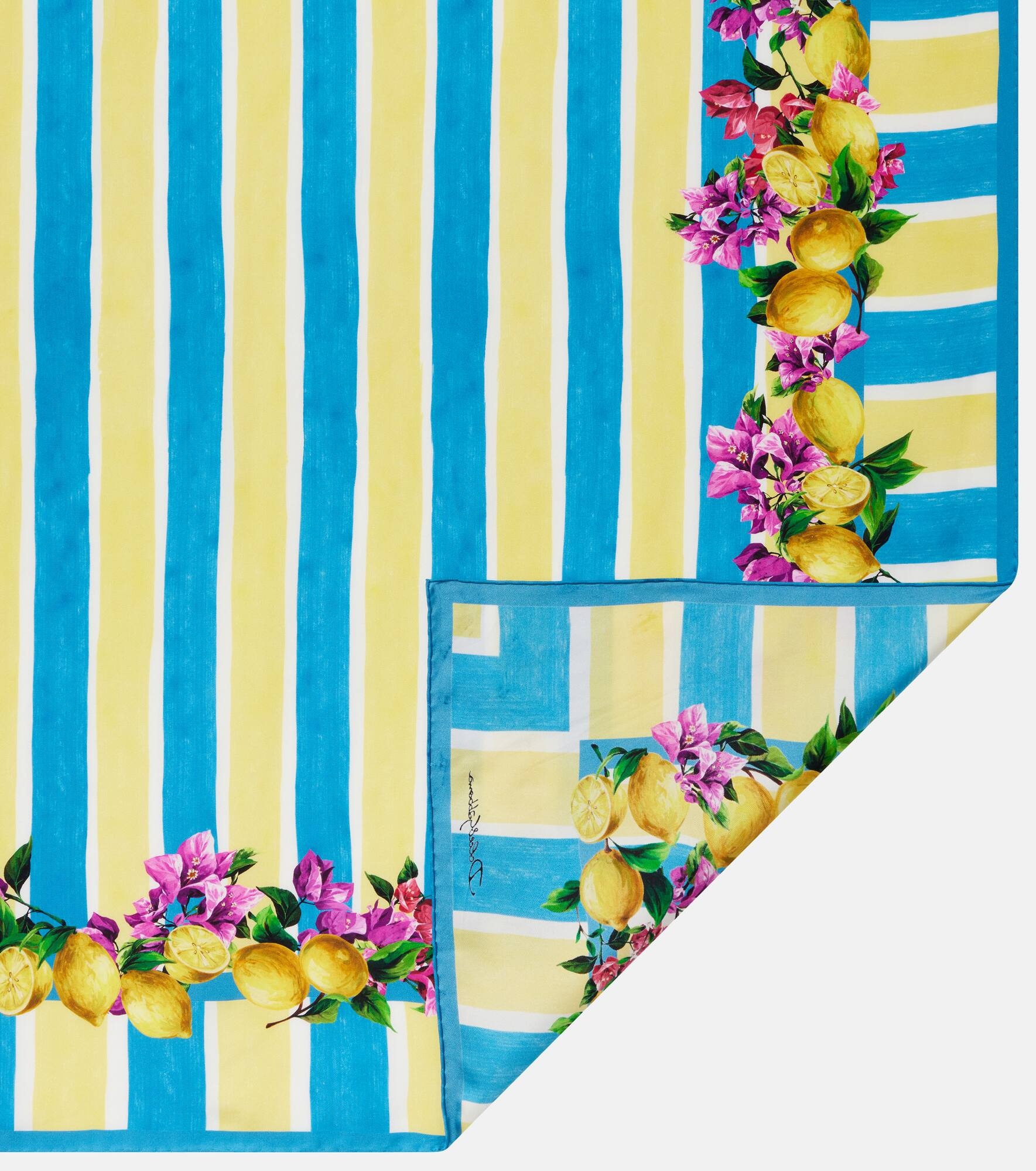 Printed silk twill scarf - 5
