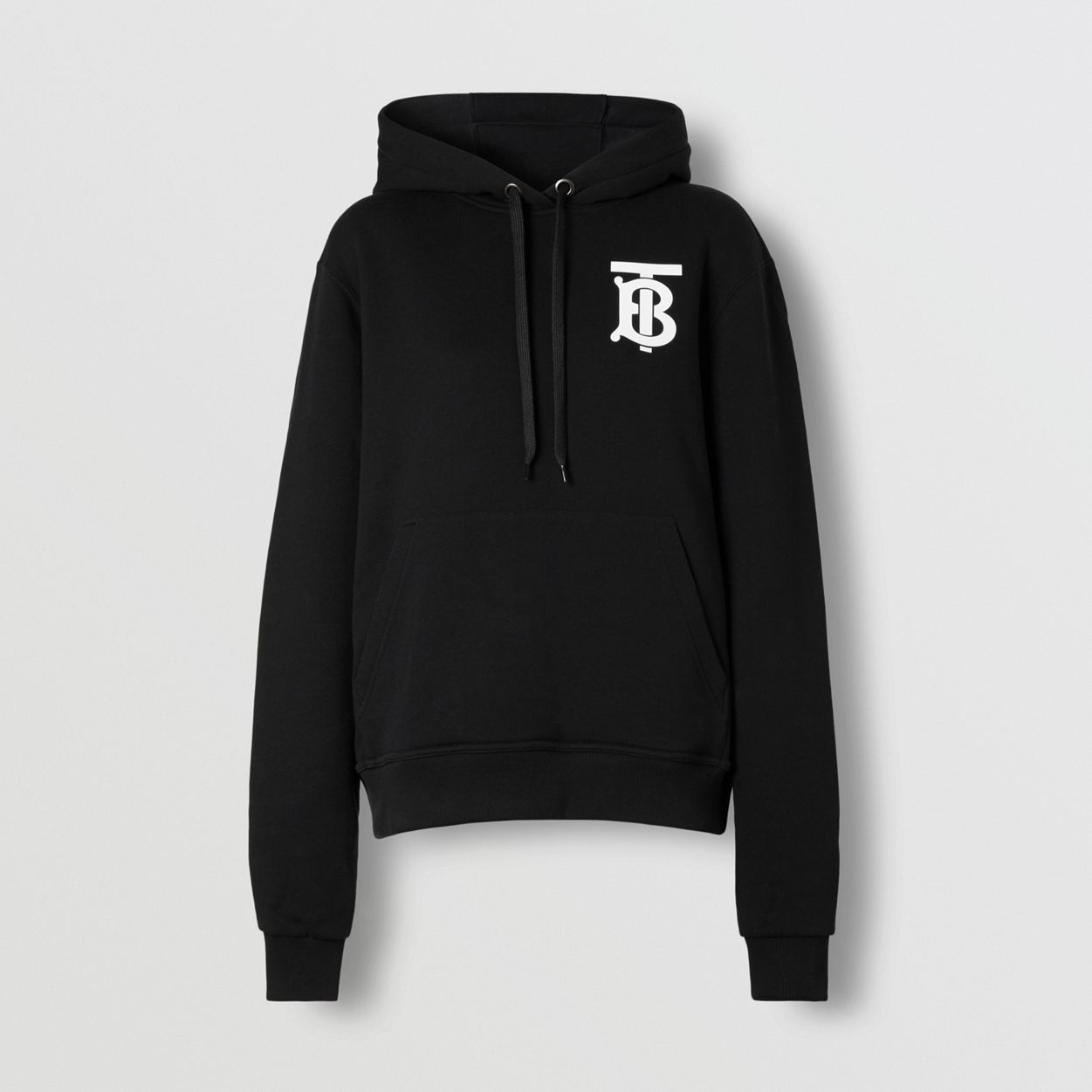 Monogram Motif Cotton Hoodie - 1