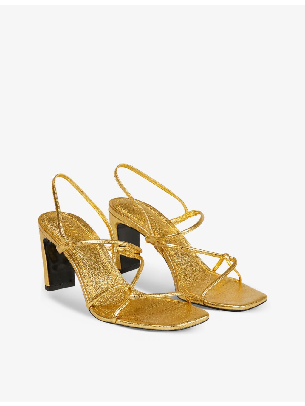 Faye strappy leather heeled sandals - 2