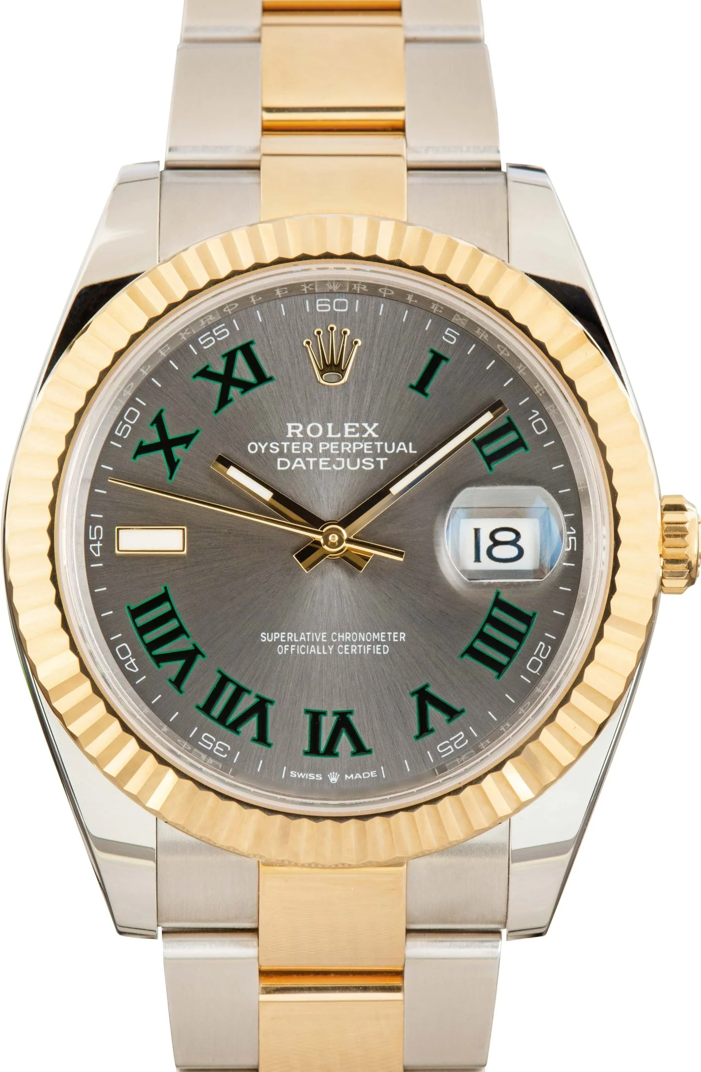 Used Rolex Datejust 41 Two Tone 126333 Wimbledon Dial - 1