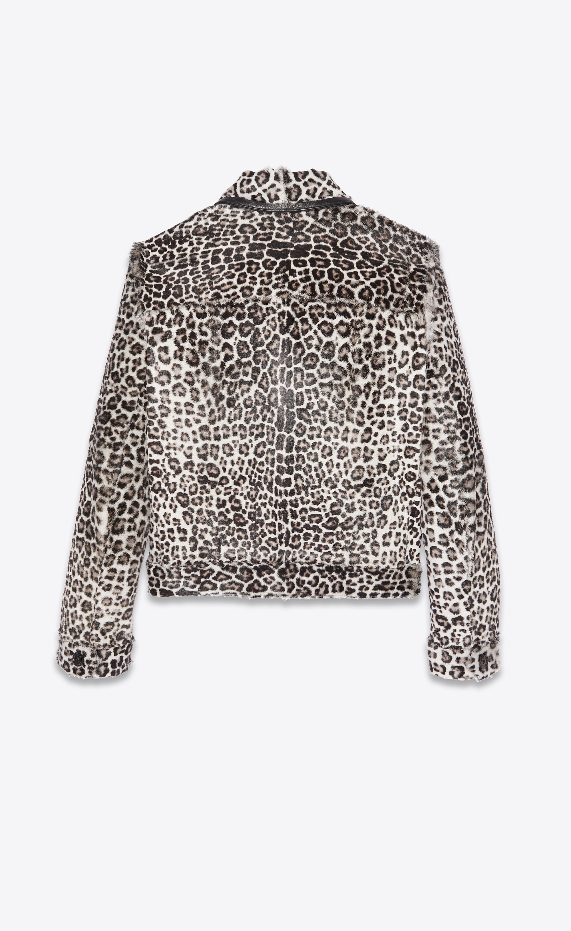 jacket in leopard-printed fur - 2