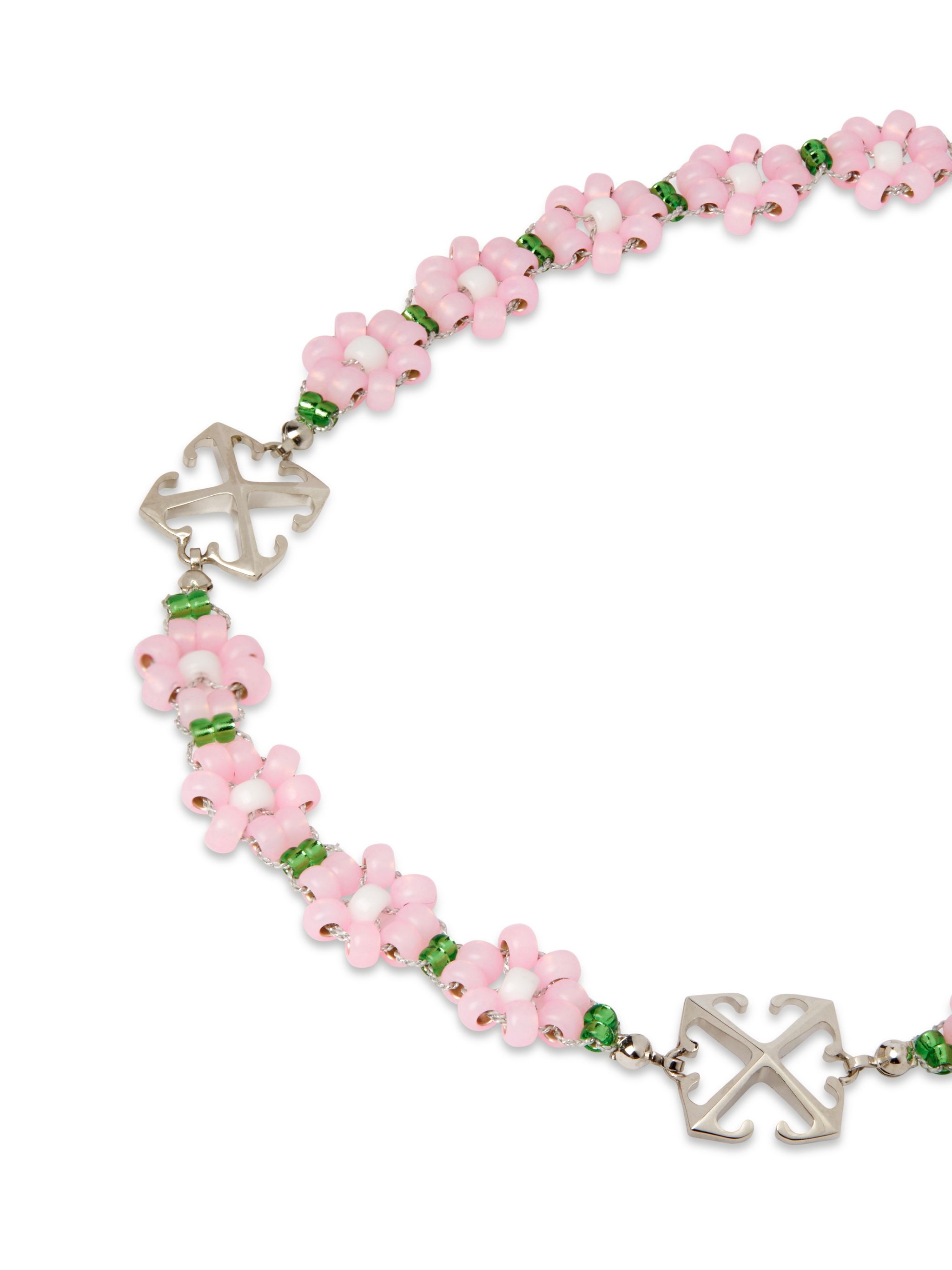 Pink Flowera Beads Chocker 2