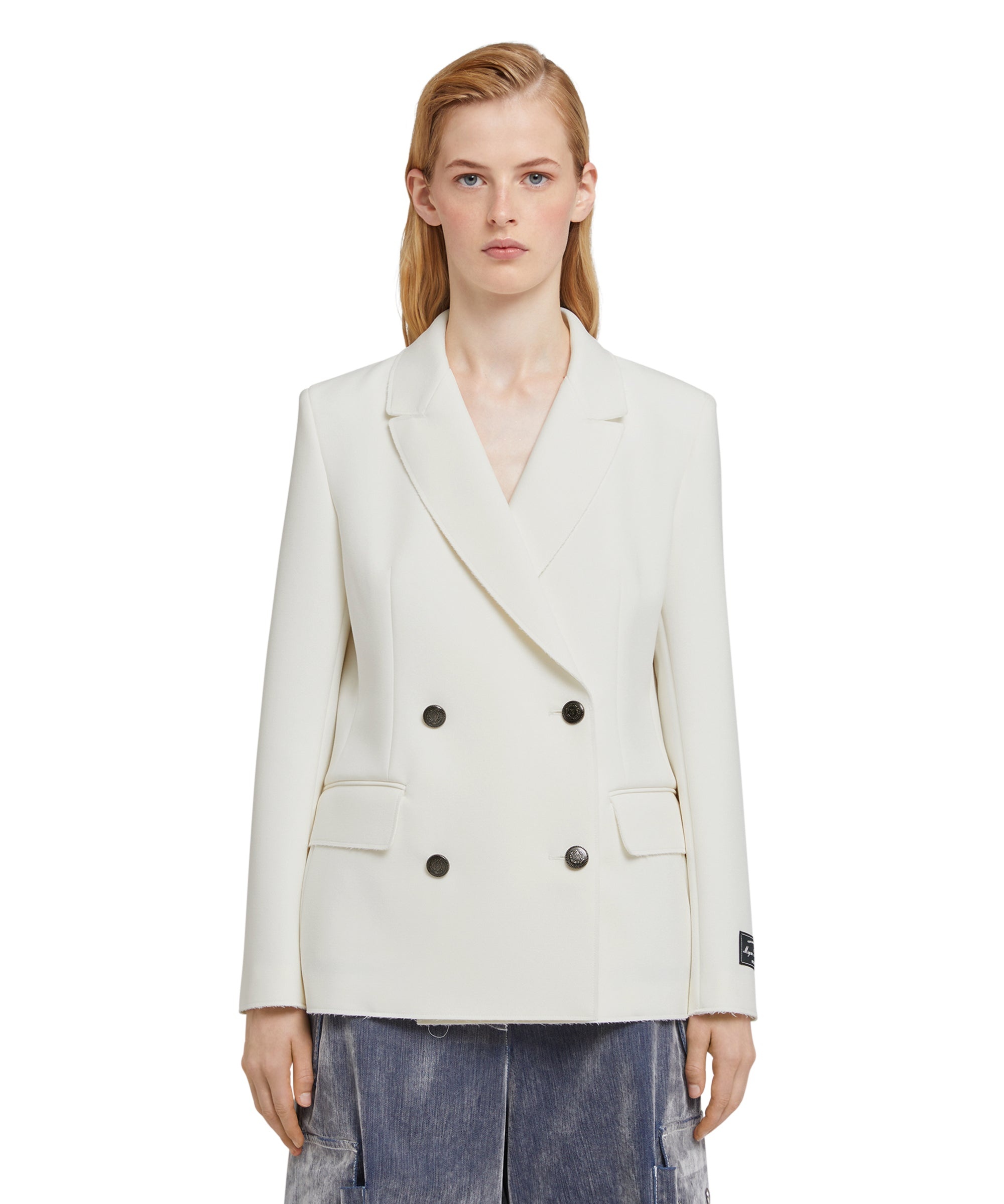 Double-breasted  jacket with  "Double Crepe Cady" workmanship - 2