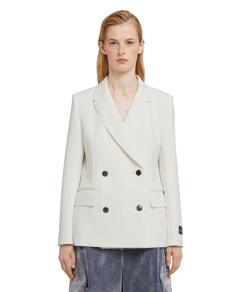 MSGM Double-breasted  jacket with  "Double Crepe Cady" workmanship outlook