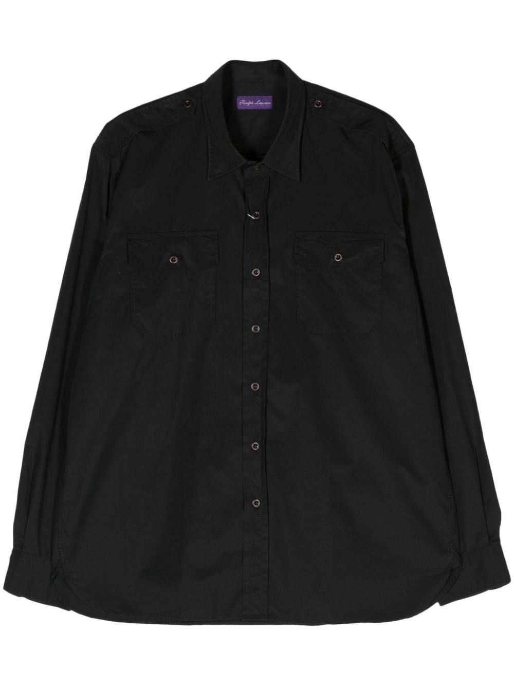 classic-collar cotton shirt - 1