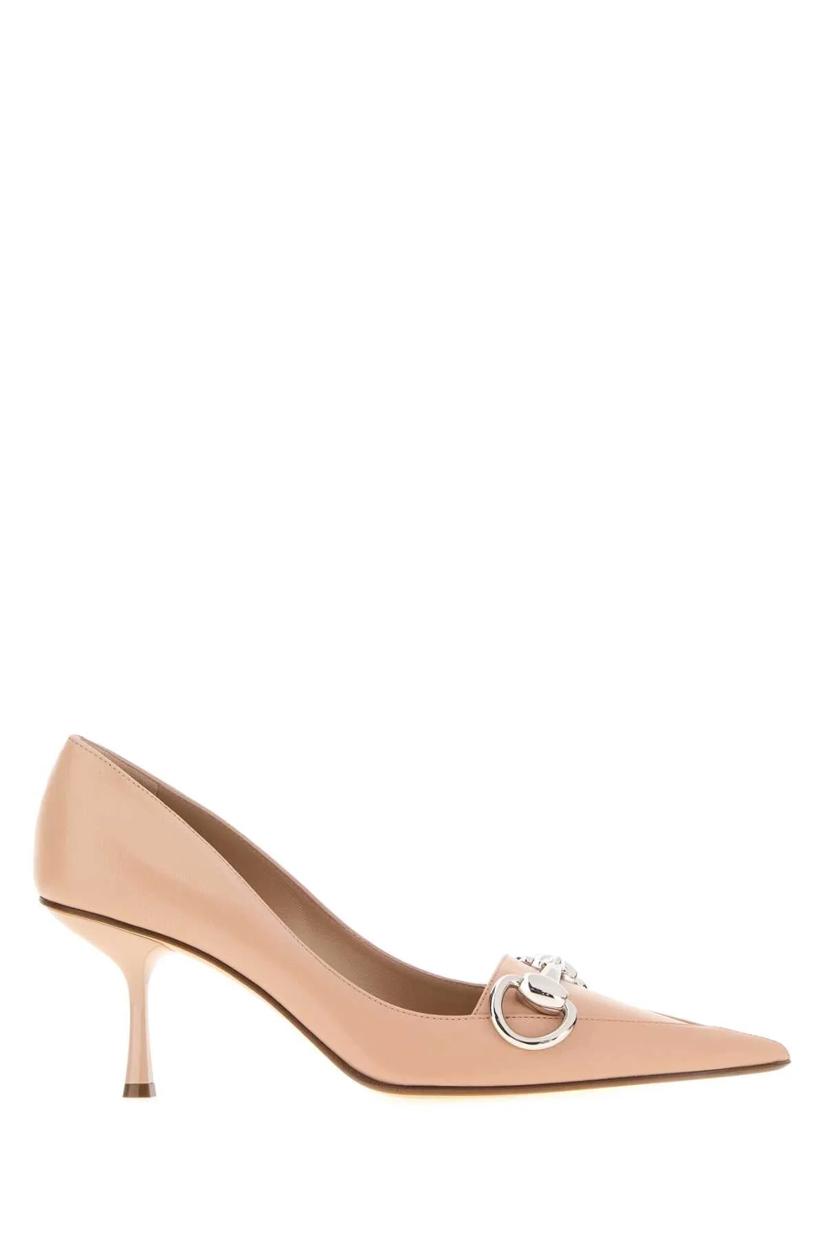 Gucci Women Pink Leather Pumps - 1