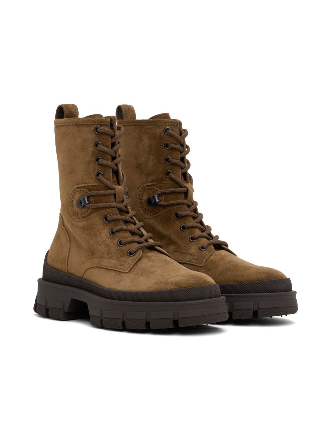 Brown Hevea Suede Lace-Up Boots - 4