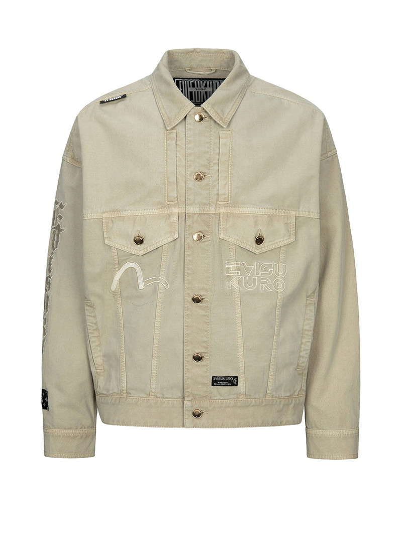 Logo Embroidery Garment Dye Fashion fit Jacket 13