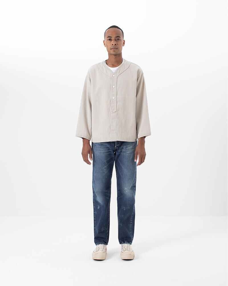 DUGOUT SHIRT L/S (W/L PIQUE) IVORY - 3