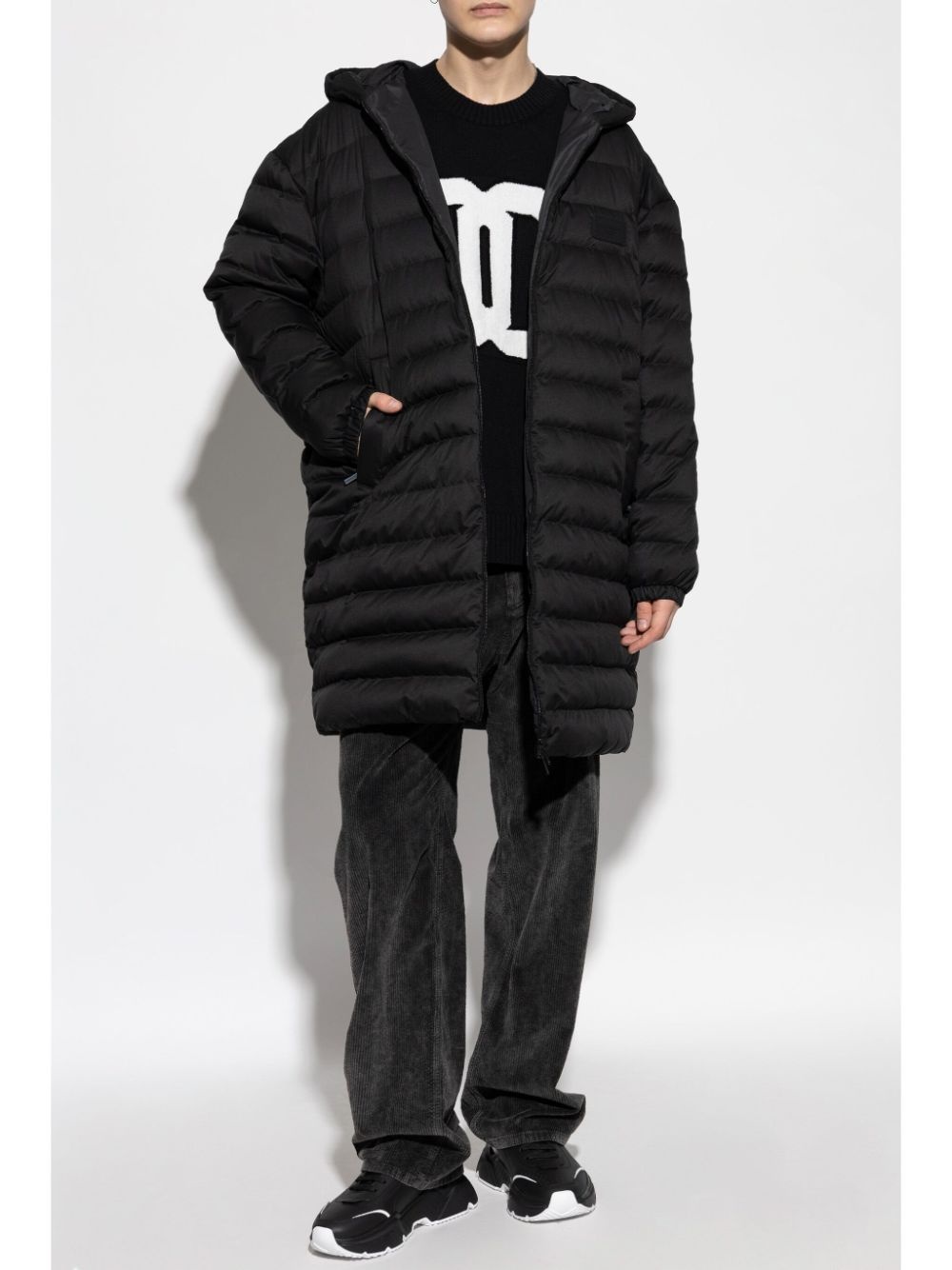 hooded padded coat - 2