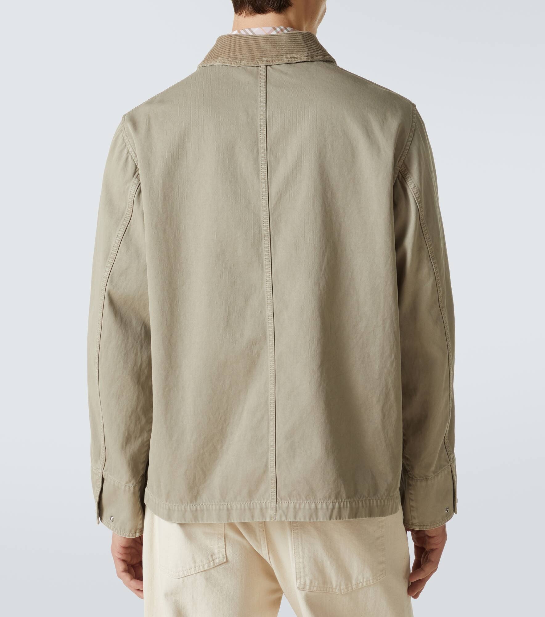 Embroidered cotton twill field jacket - 4